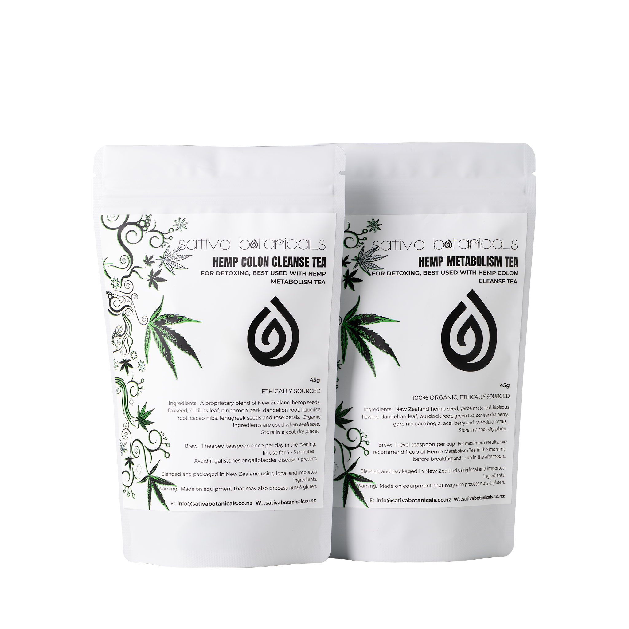 SATIVA BOTANICAL'S HEMP TEA DETOX PROGRAM - 14 DAYS