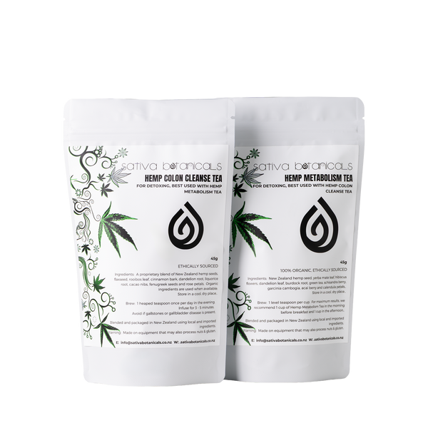 SATIVA BOTANICAL'S HEMP TEA DETOX PROGRAM - 14 DAYS