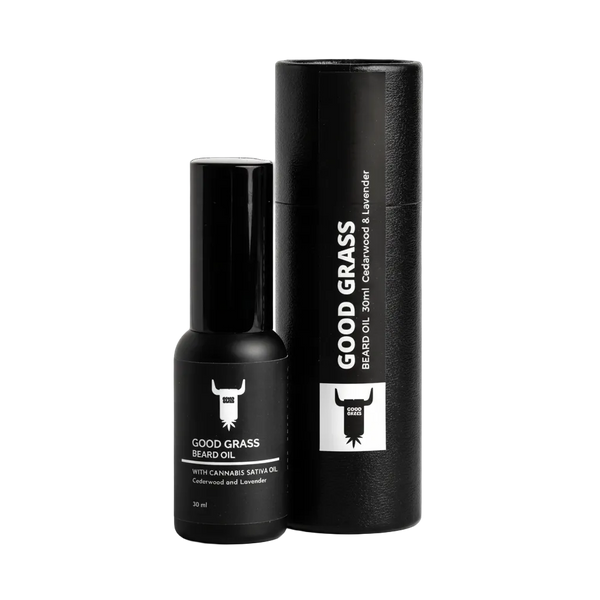 GOOD GRASS BEARD OIL -Cedarwood & Lavender image 0